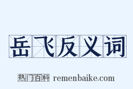 岳飞反义词是什么意思的图片